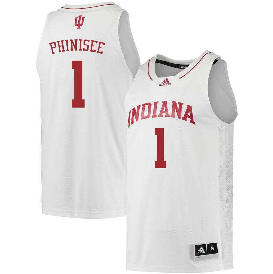 Men #1 Rob Phinisee Indiana Hoosiers College Basketball Jerseys Sale-White